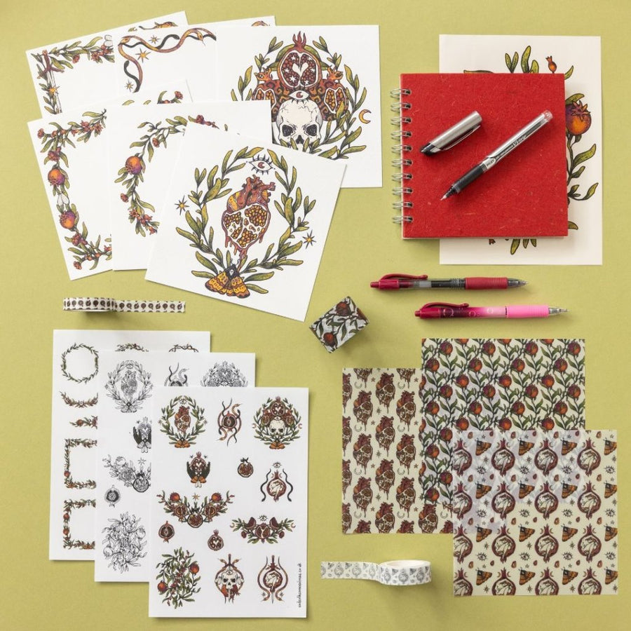 Pomegranate After Dark Box Contents - Under the Rowan Trees