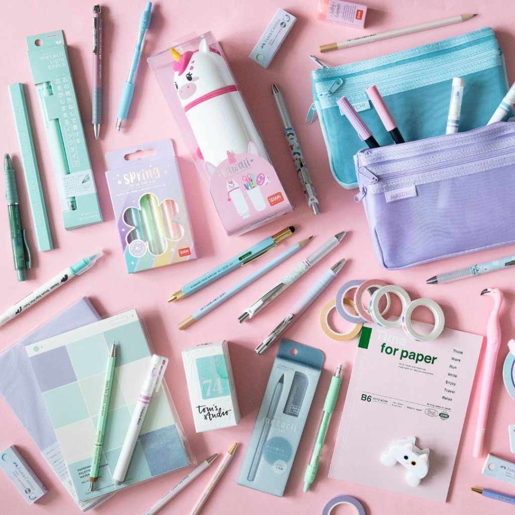 Pastel Highlighters and Pens - Under the Rowan Trees