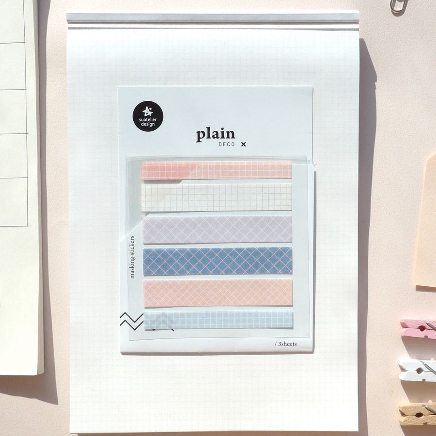 06 - 08 Muted Colour Suatelier Stickers - Plain - 06 - Suatelier