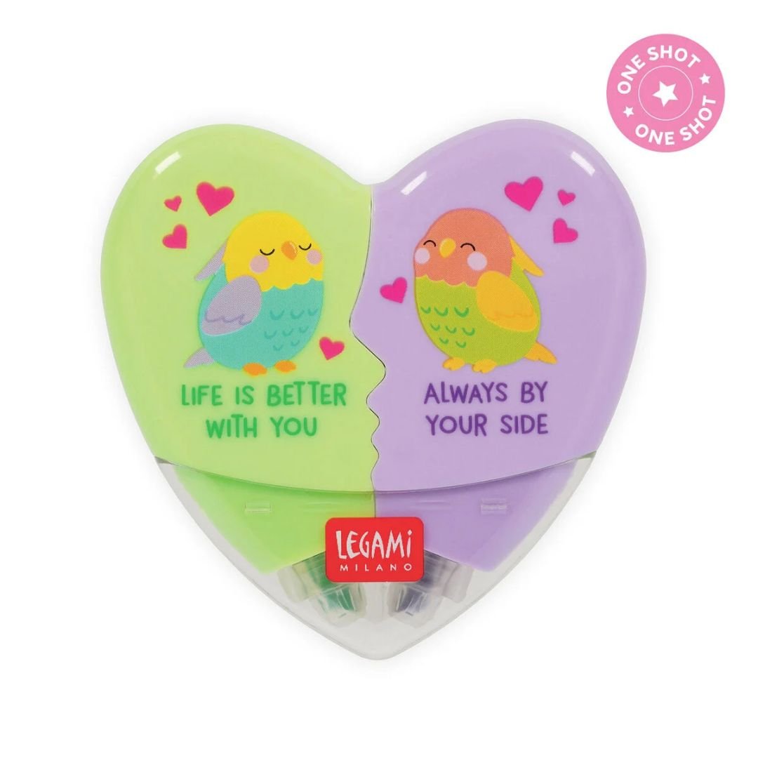 2 in 1 Highlighter - Heartlighter - Legami