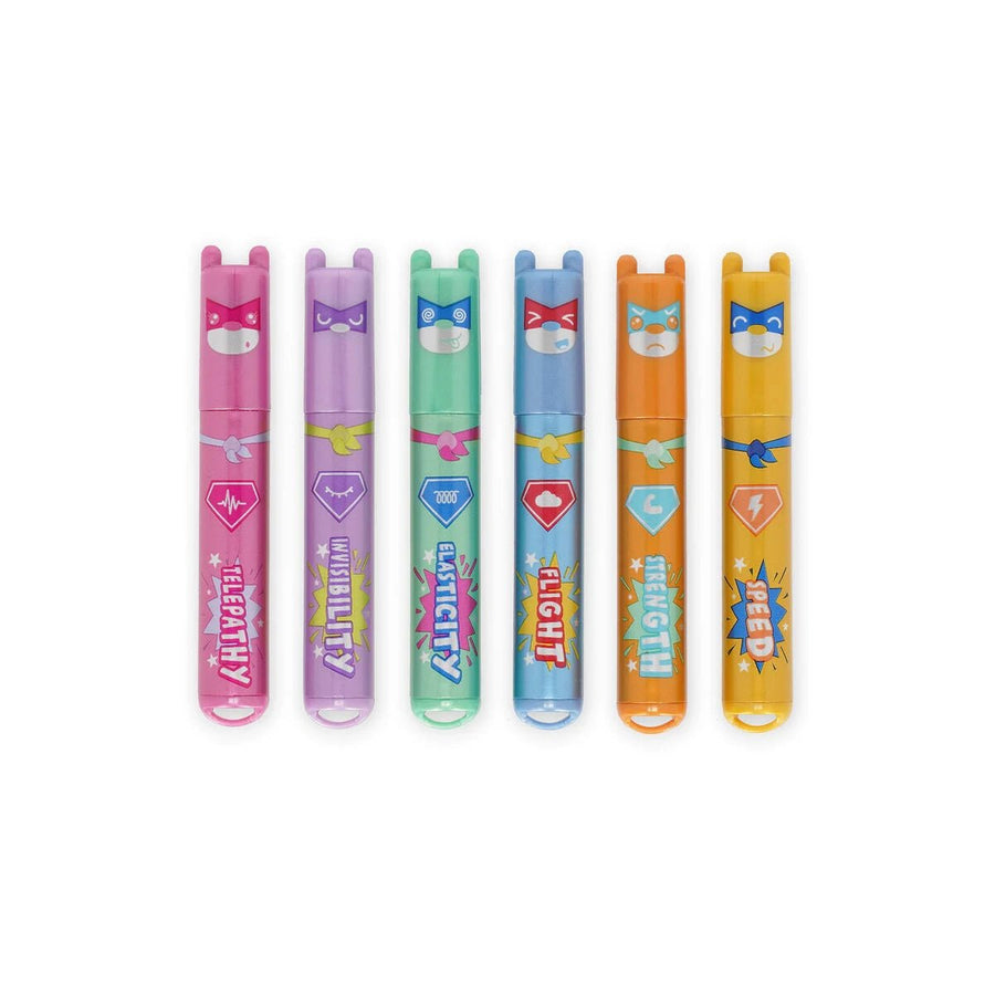 6 Mini Highlighters Teddy's Superpower - Legami