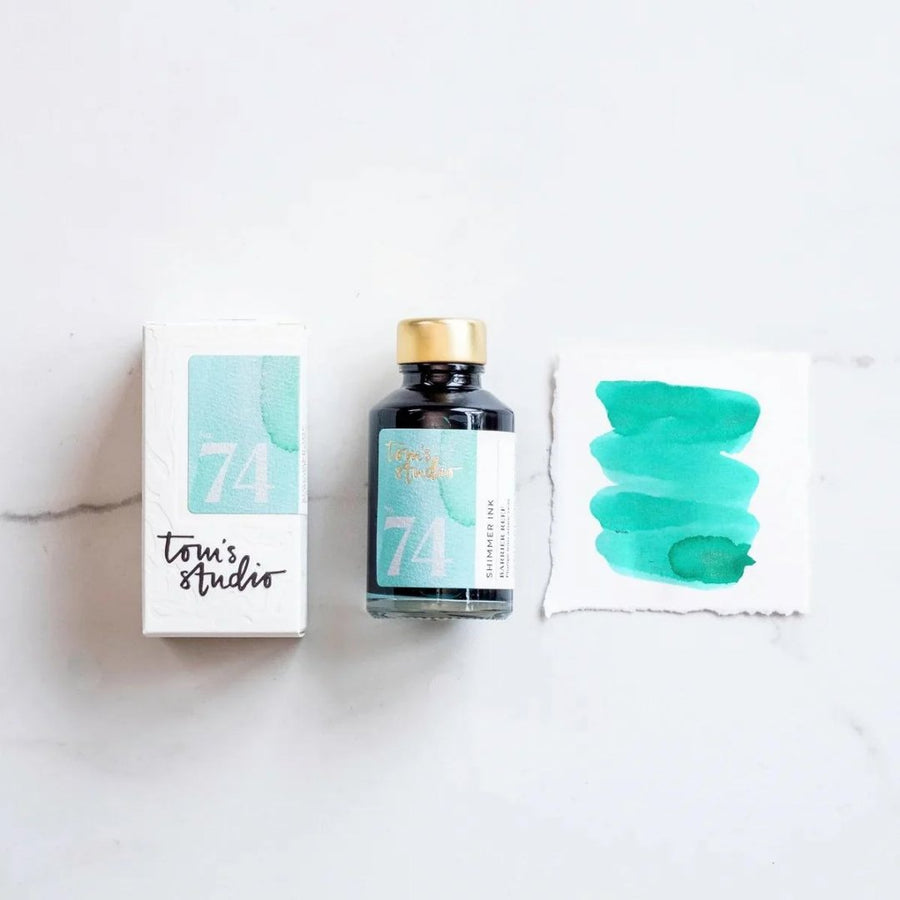 Shimmer Fountain Pen Ink - Tom’s Studio-Fountain Pen Inks-Tom's Studio-Barrier Reef