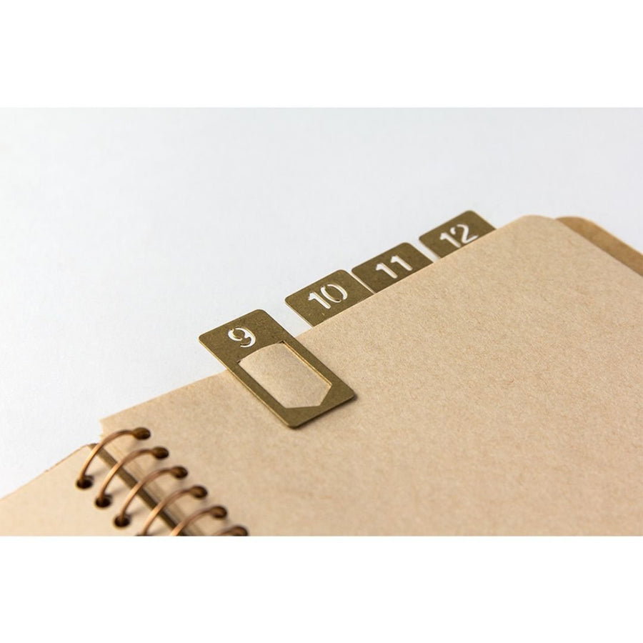 BRASS Clips Number - TRAVELER'S COMPANY