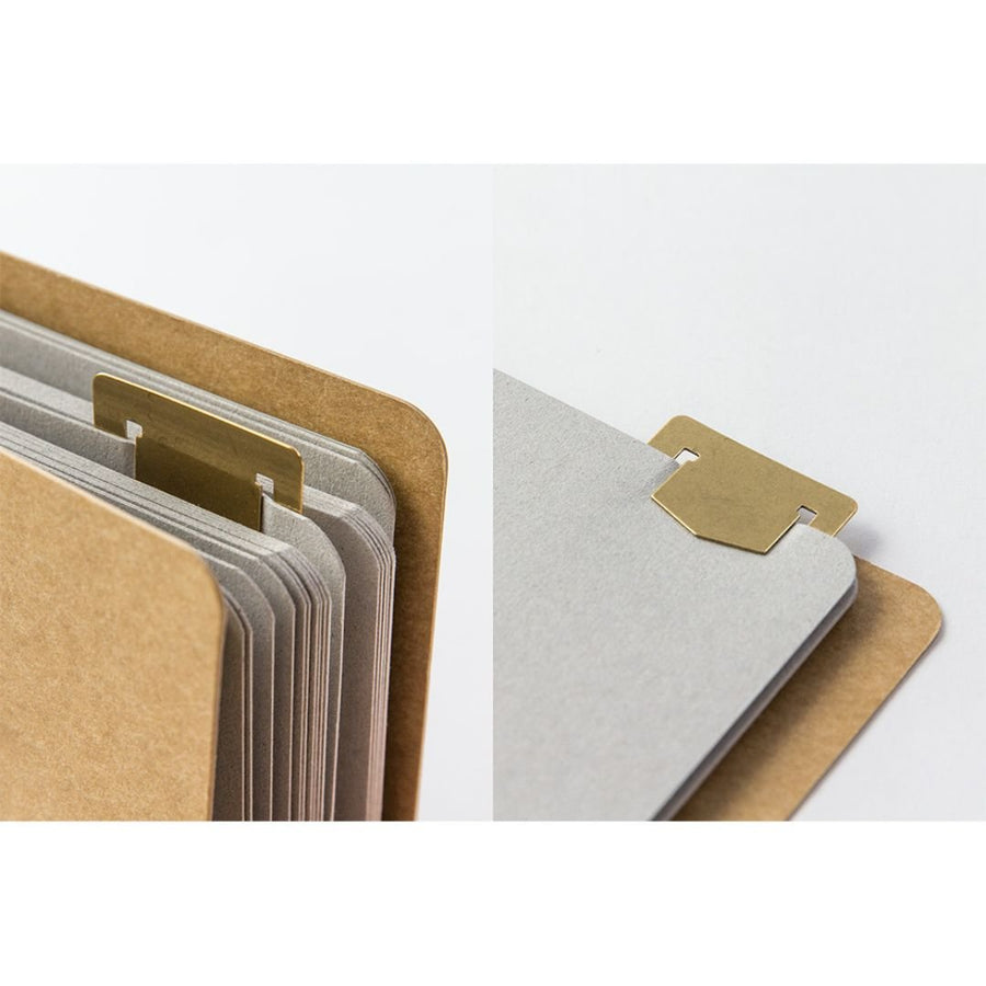 BRASS Template Bookmark Alphabet - TRAVELER'S COMPANY