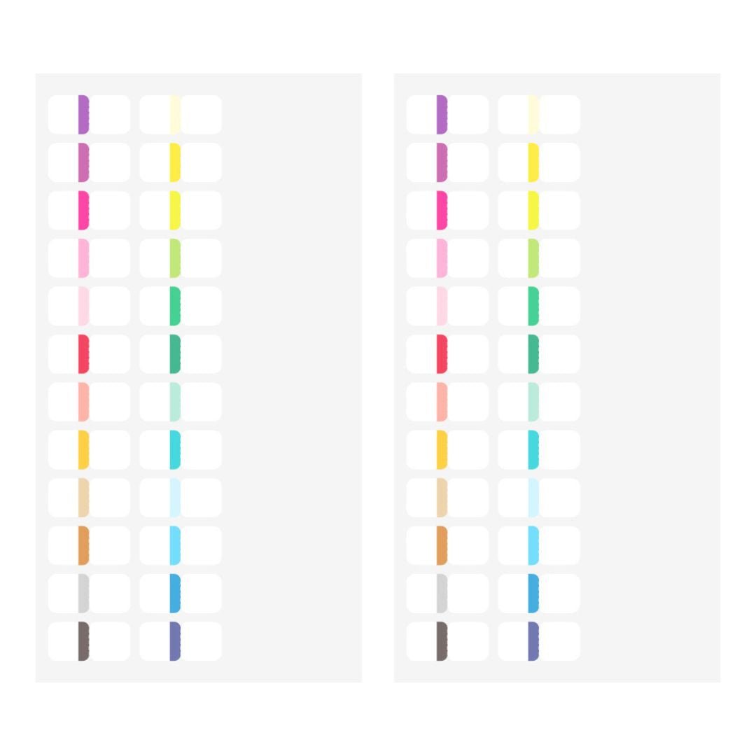 Index Label Chiratto 24 Colours Vivid - Under the Rowan Trees