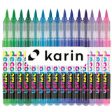 Karin Markers UK Brand Logo with Pigment Decobrush