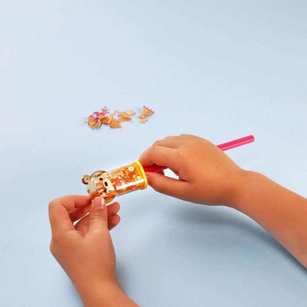 Pencil Sharpener With Container - Teddy Bear