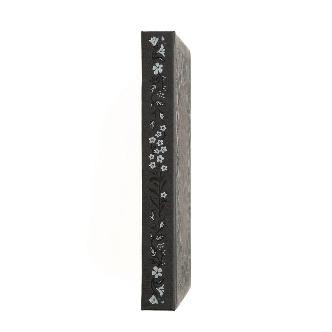 Midnight Floral Square Dotted Journal - Under the Rowan Trees