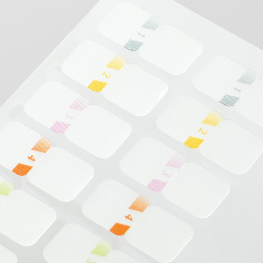 Midori Index Labels Chiratto Number Colour