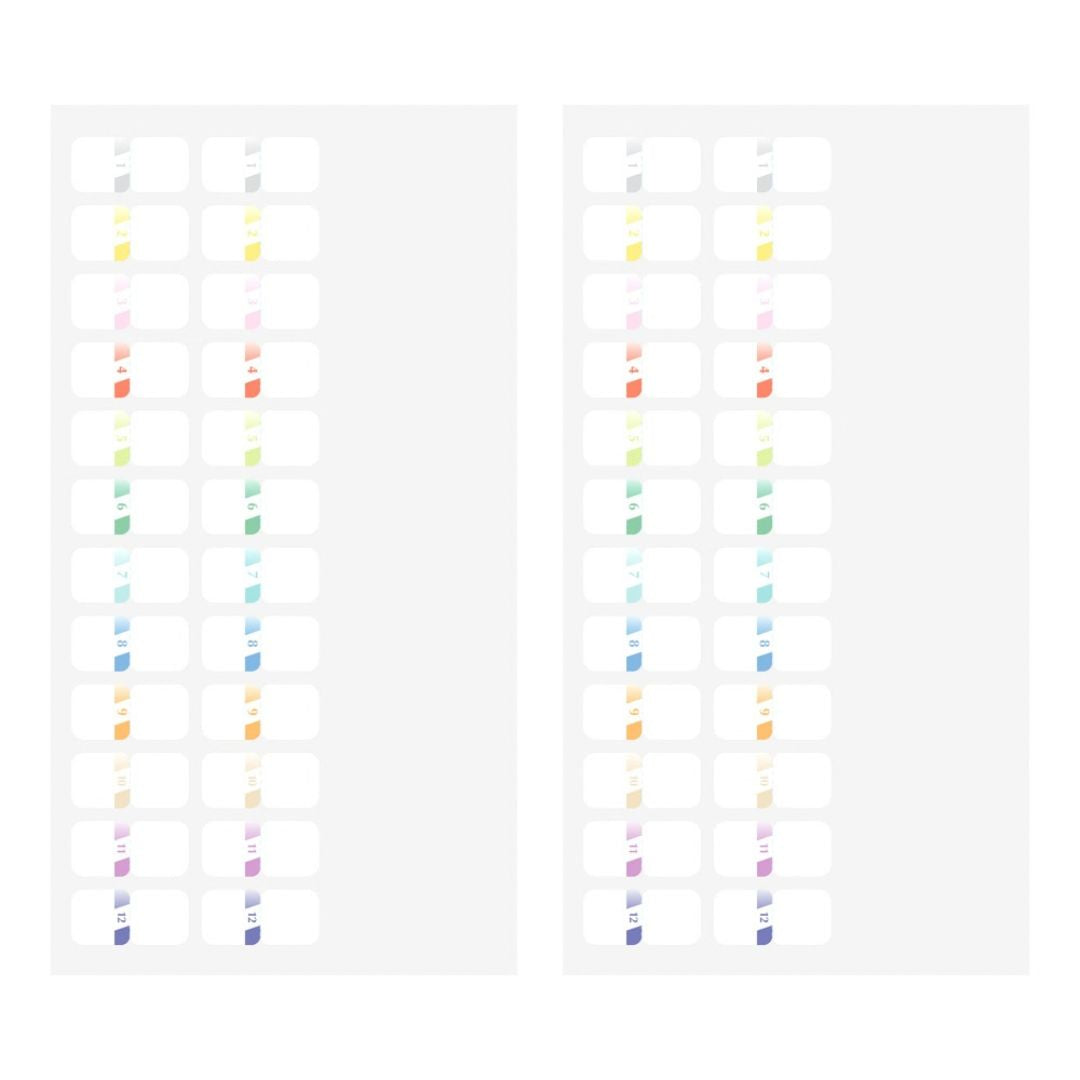 Midori Index Labels Chiratto Number Colour