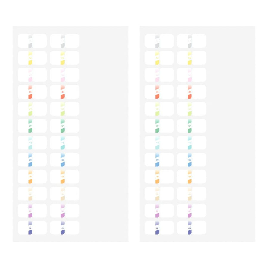 Midori Index Labels Chiratto Number Colour