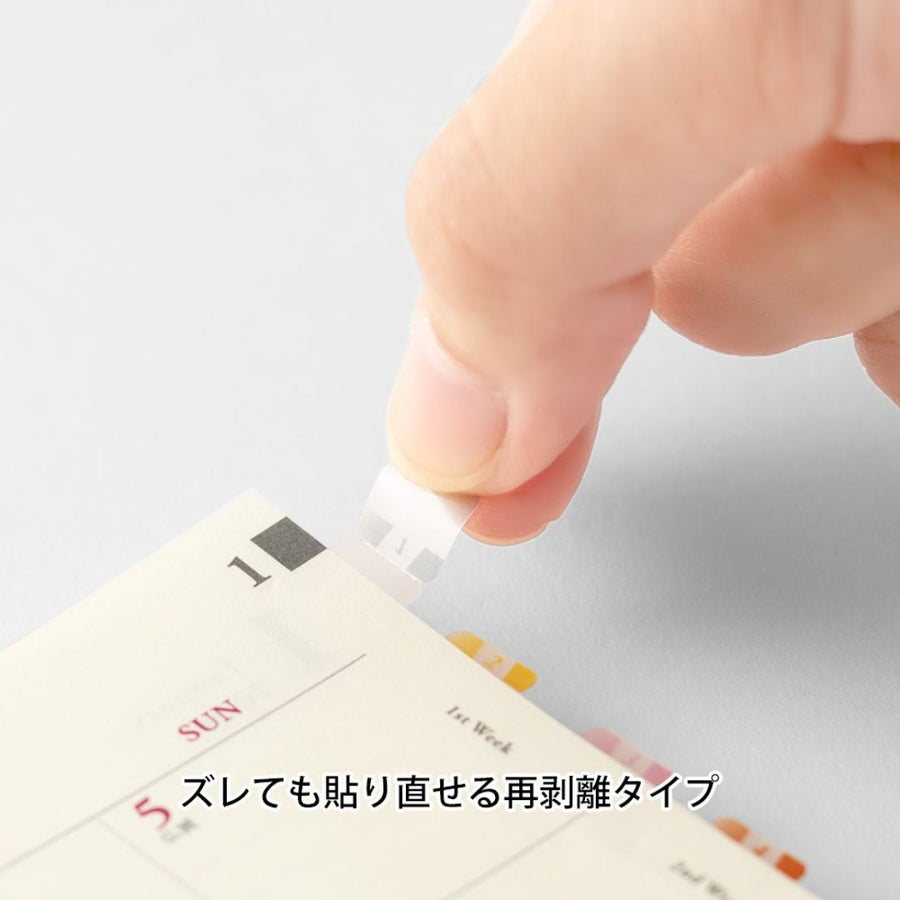 Midori Index Labels Chiratto Number Colour