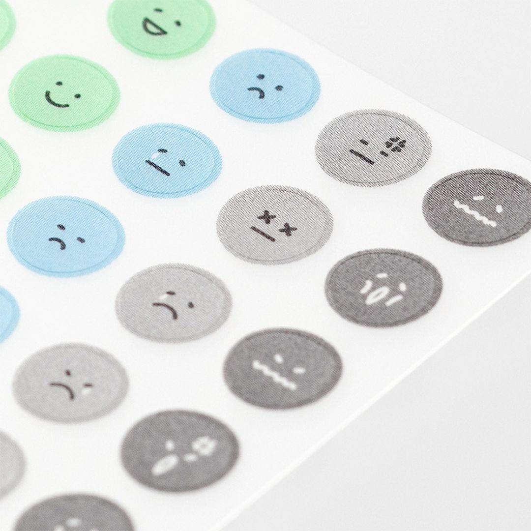 Midori PET Stickers Feeling Face