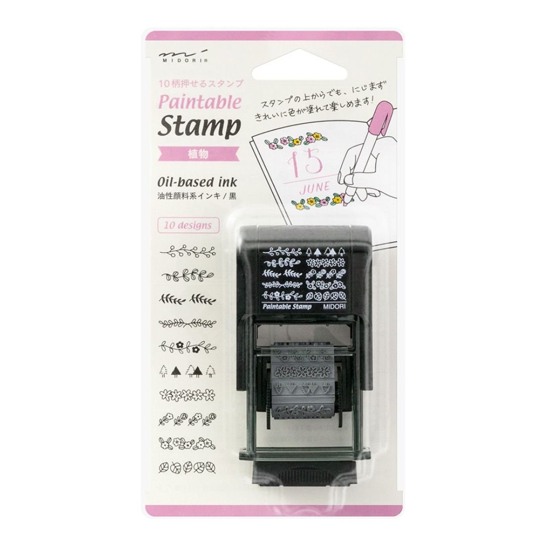 Midori Paintable Rotating Stamp - Plant - Under the Rowan Trees