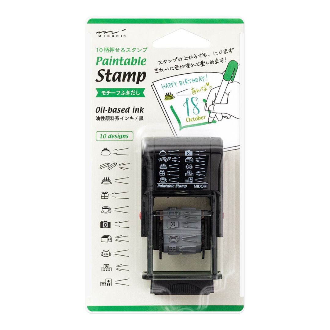 Midori Paintable Rotating Stamp - Speech Bubble - Under the Rowan Trees