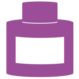 Purple Ink Bottle - Under the Rowan Trees