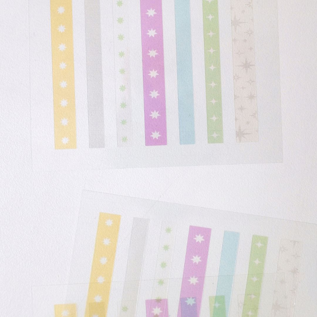 Pastel Stars Suatelier Stickers - Plain 81-83