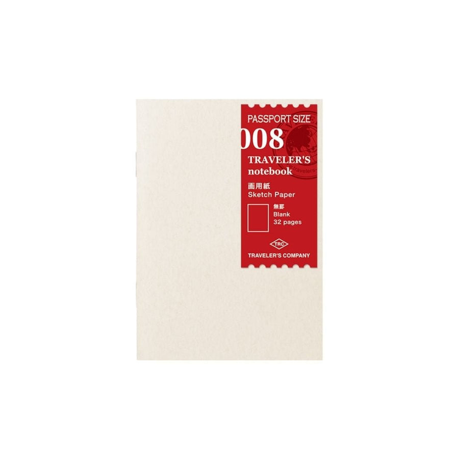 TRAVELER'S notebook Passport Size Refill 008 Sketch Paper - TRAVELER'S COMPANY