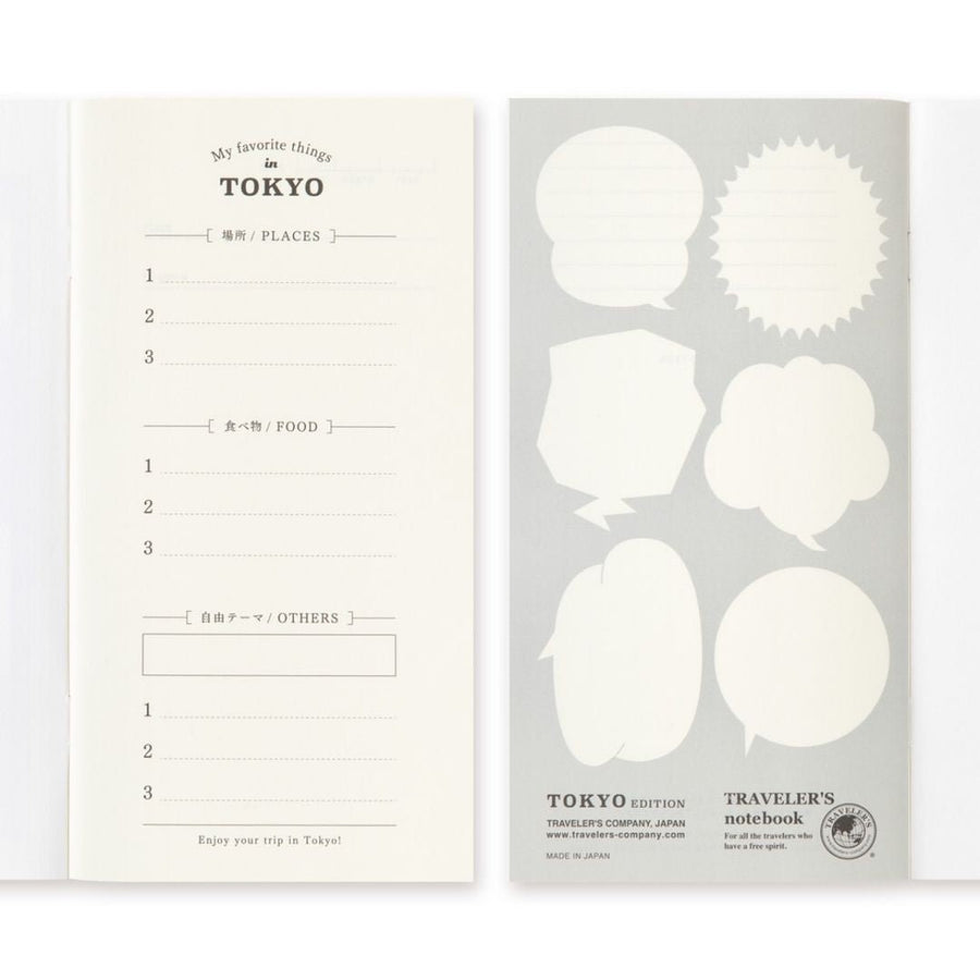 TRAVELER's notebook Standard Refills Tokyo Postcards - TRAVELER'S COMPANY