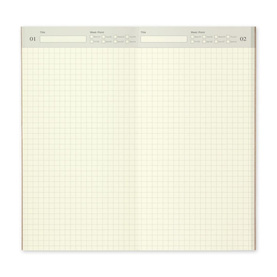 TRAVELER's notebook Standard Refills 005 Free Diary Daily - TRAVELER'S COMPANY