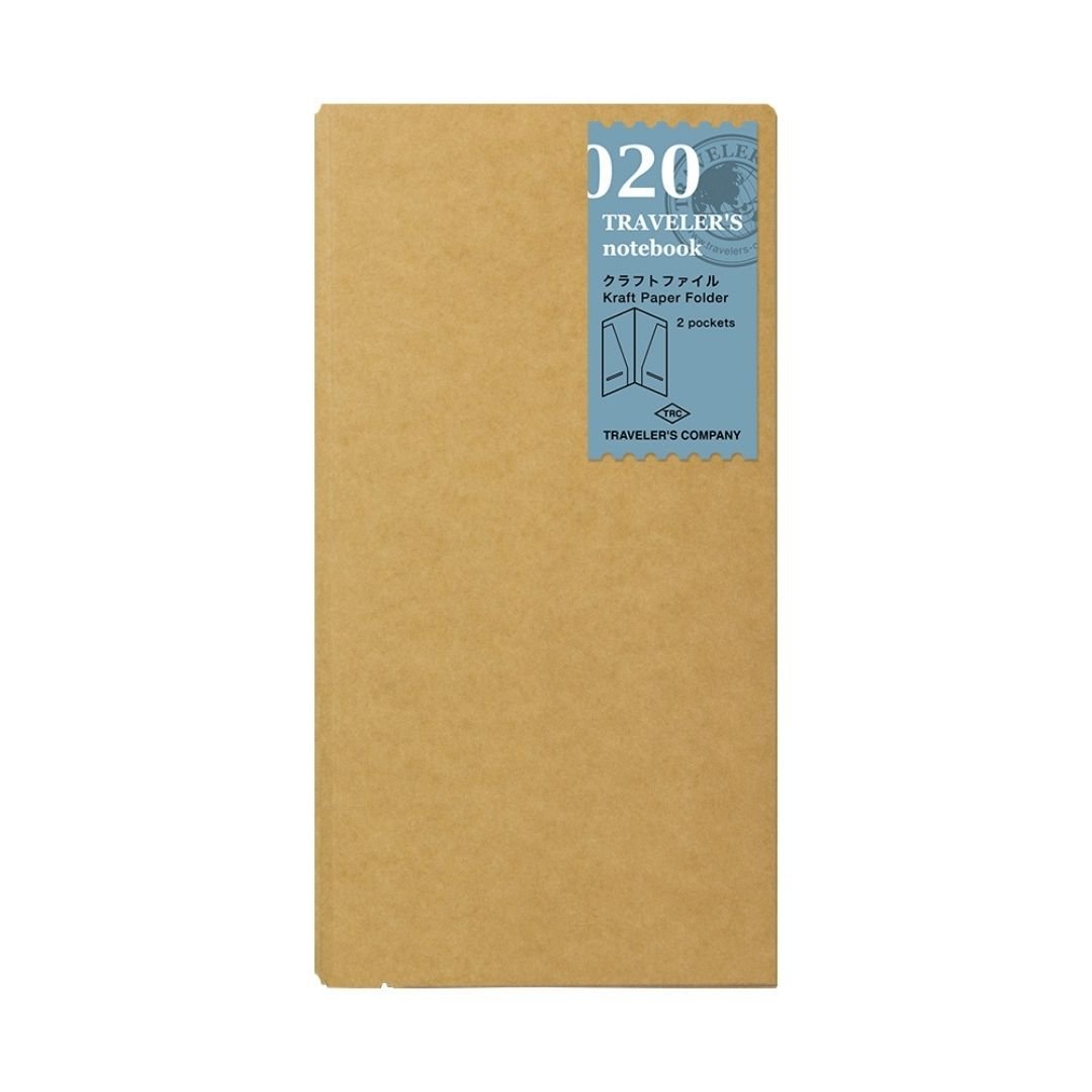 TRAVELER's notebook Standard Refills 020 Kraft Paper Folder - TRAVELER'S COMPANY