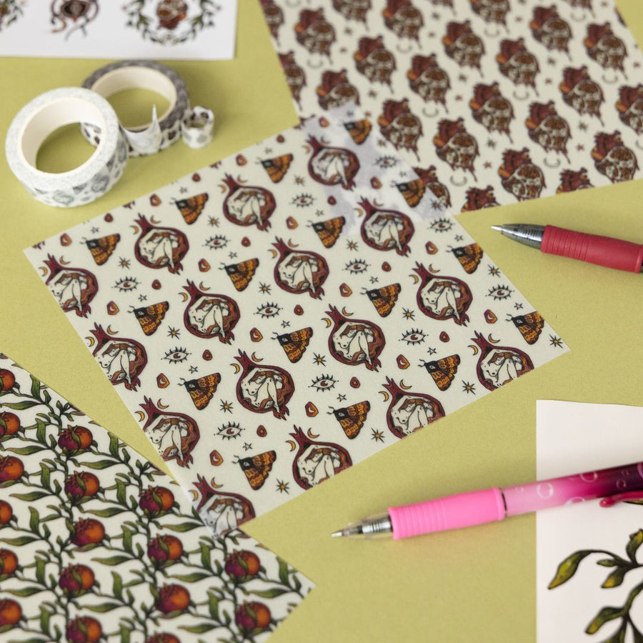Pomegranate Journaling Set - Under the Rowan Trees