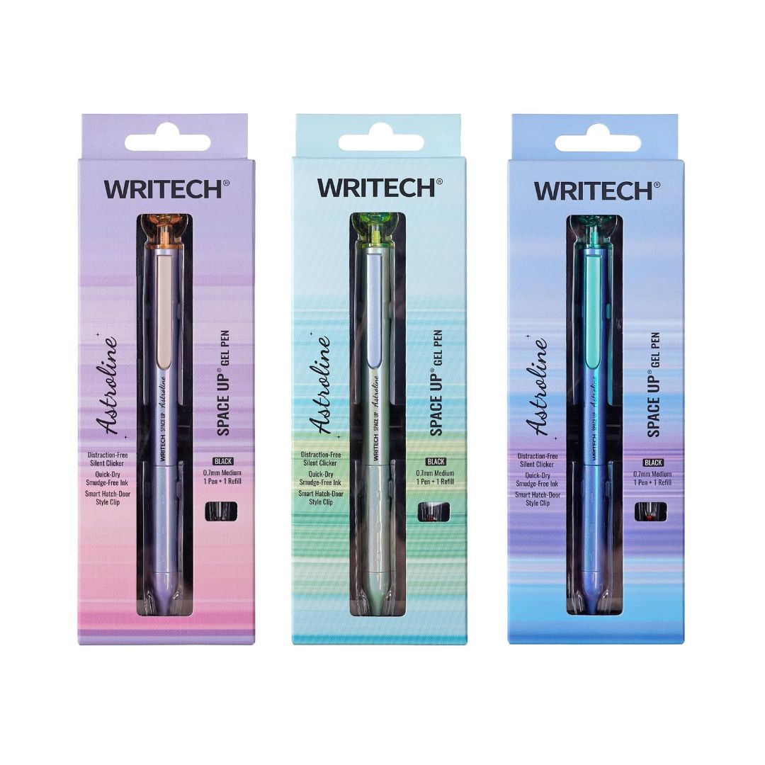Writech Astroline Gel Pen 0.7mm + Black Refill