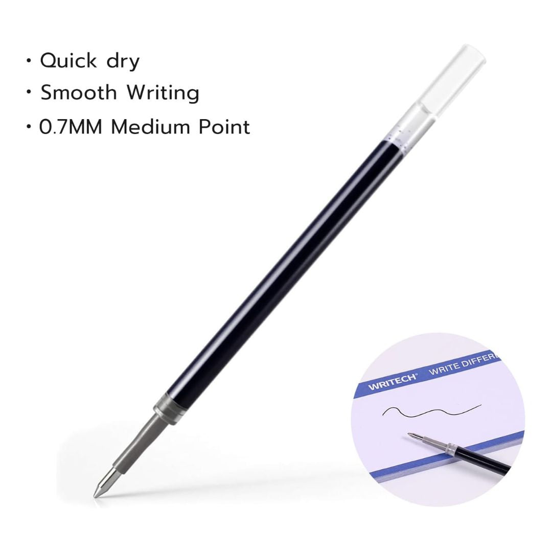 Writech Gel Pen Refills W-1156 0.7mm Blue or Black