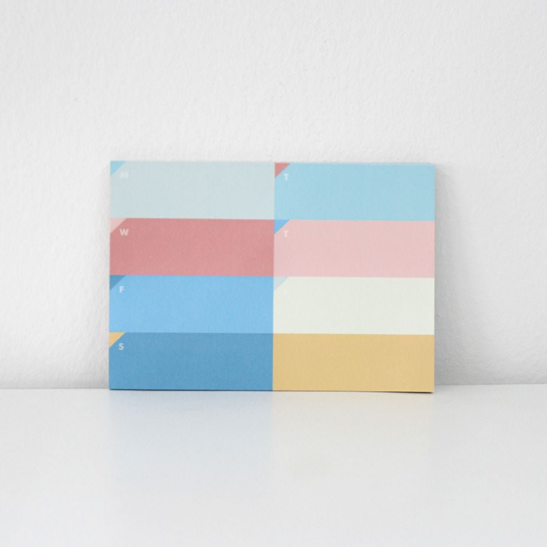 Mini Weekly Desk Pad - Paperways Palette-Notepads-Paperways-A Bigger Splash
