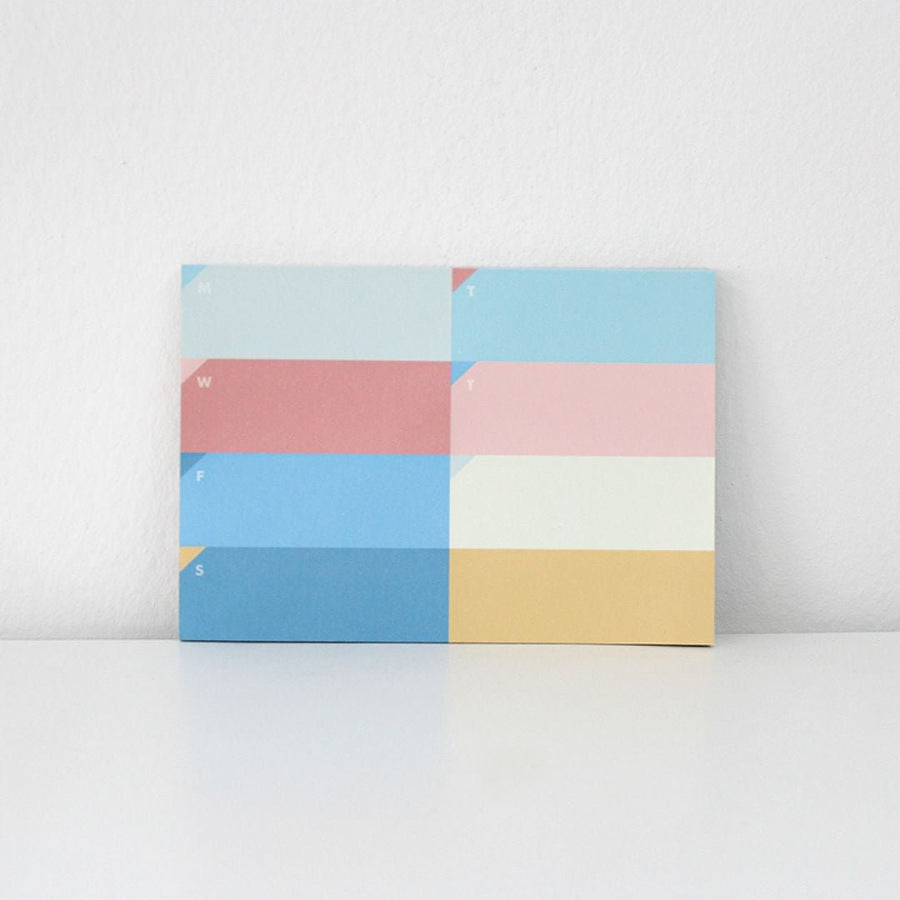 Mini Weekly Desk Pad - Paperways Palette-Notepads-Paperways-A Bigger Splash