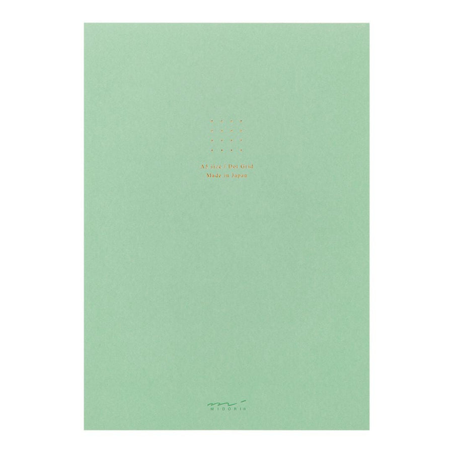 A5 Colour Dot Pad - Midori - Light Green - Under the Rowan Trees
