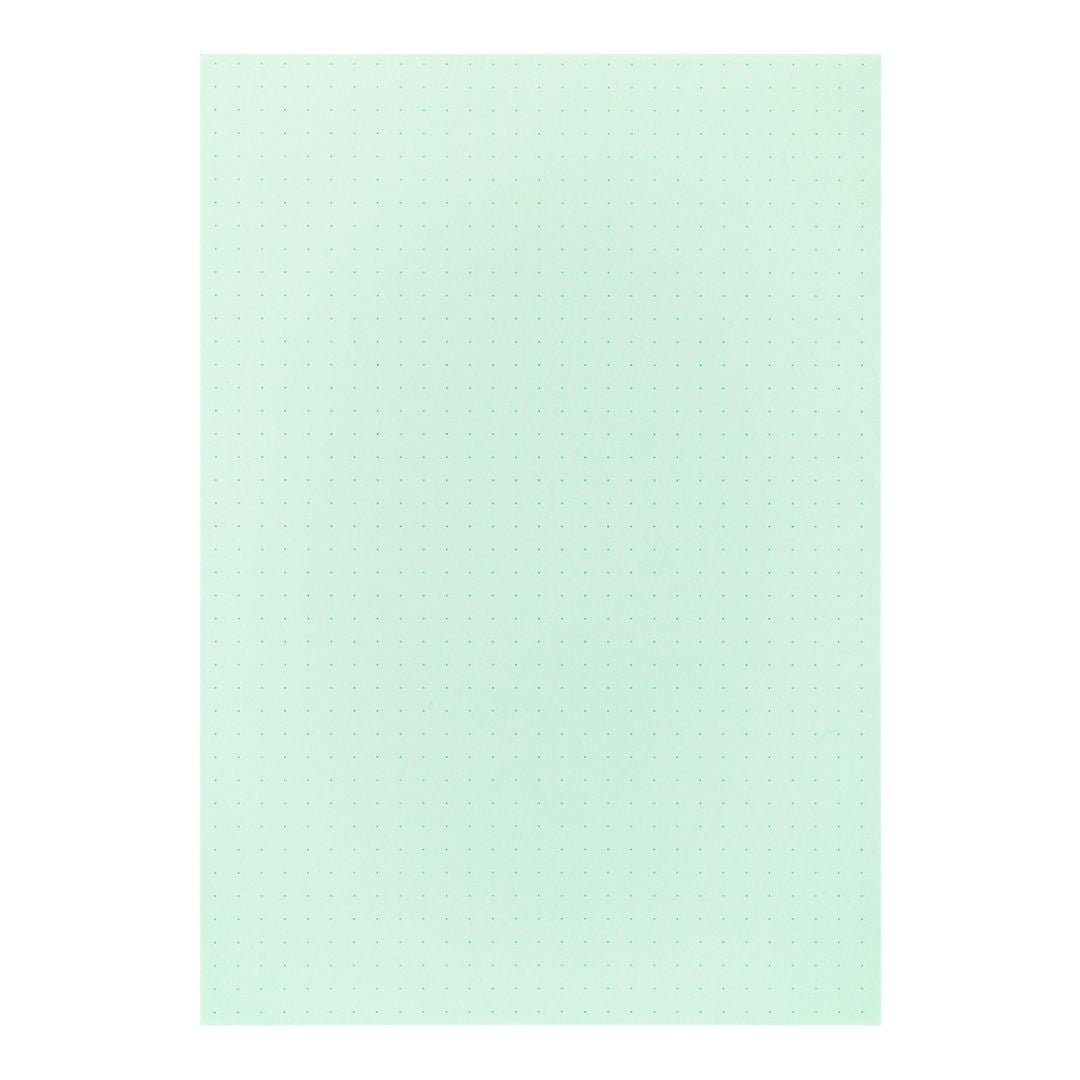 A5 Colour Dot Pad - Midori - Light Green - Under the Rowan Trees