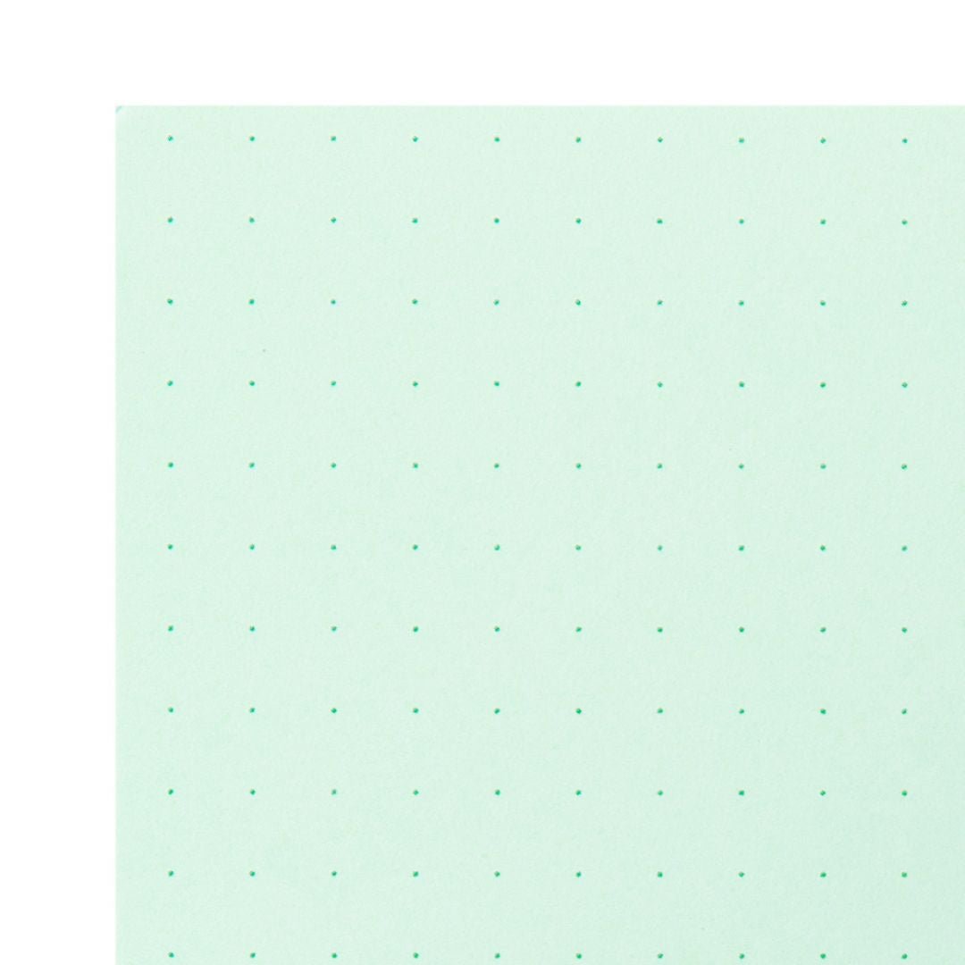 A5 Colour Dot Pad - Midori - Light Green - Under the Rowan Trees
