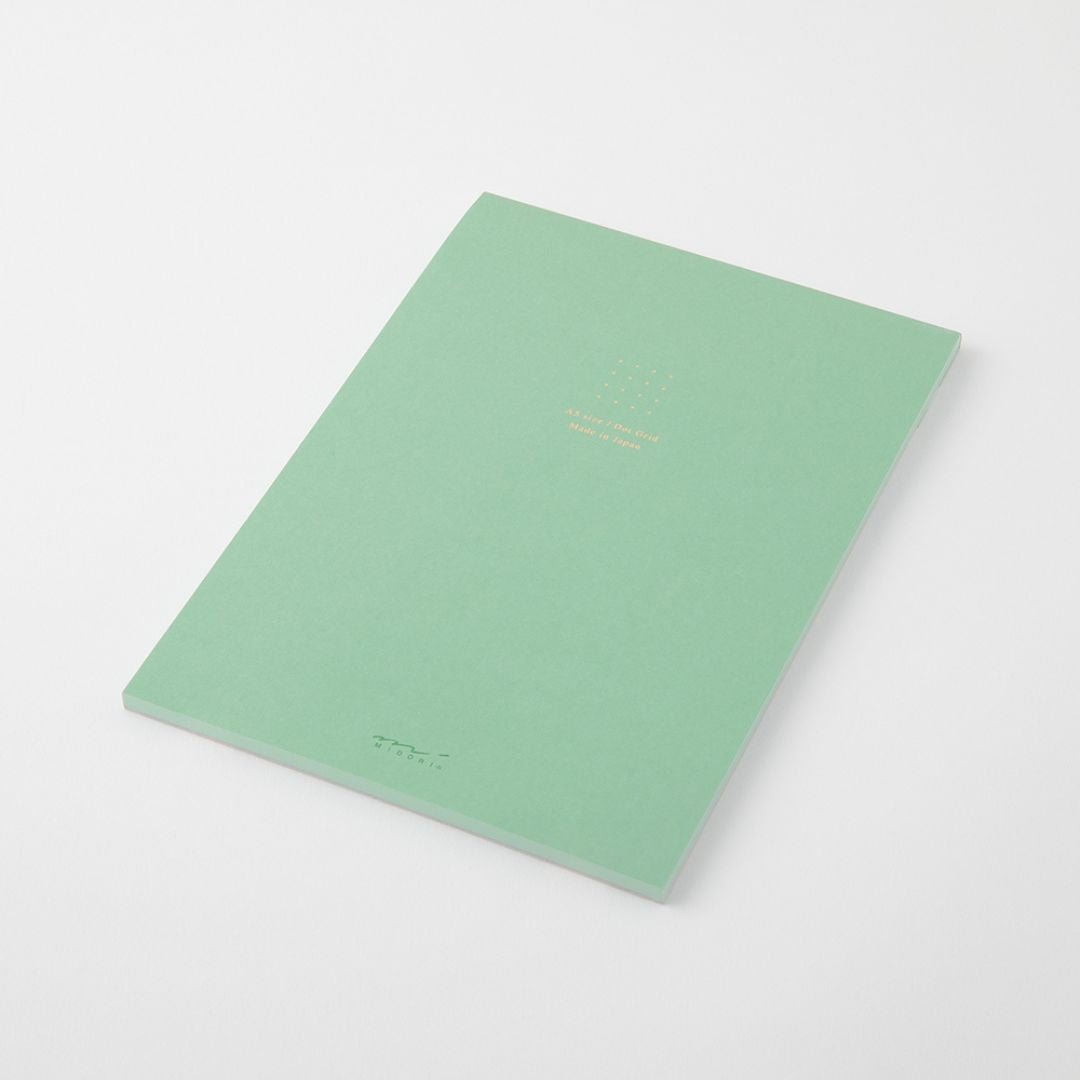 A5 Colour Dot Pad - Midori - Light Green - Under the Rowan Trees