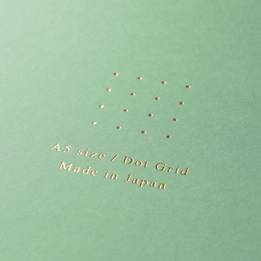 A5 Colour Dot Pad - Midori - Light Green - Under the Rowan Trees