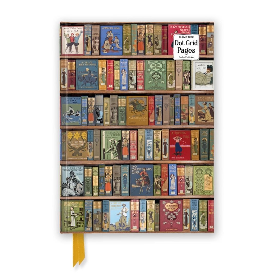 A5 Dot Grid Notebook High Jinks Bookshelves Foiled Journal - Flame Tree