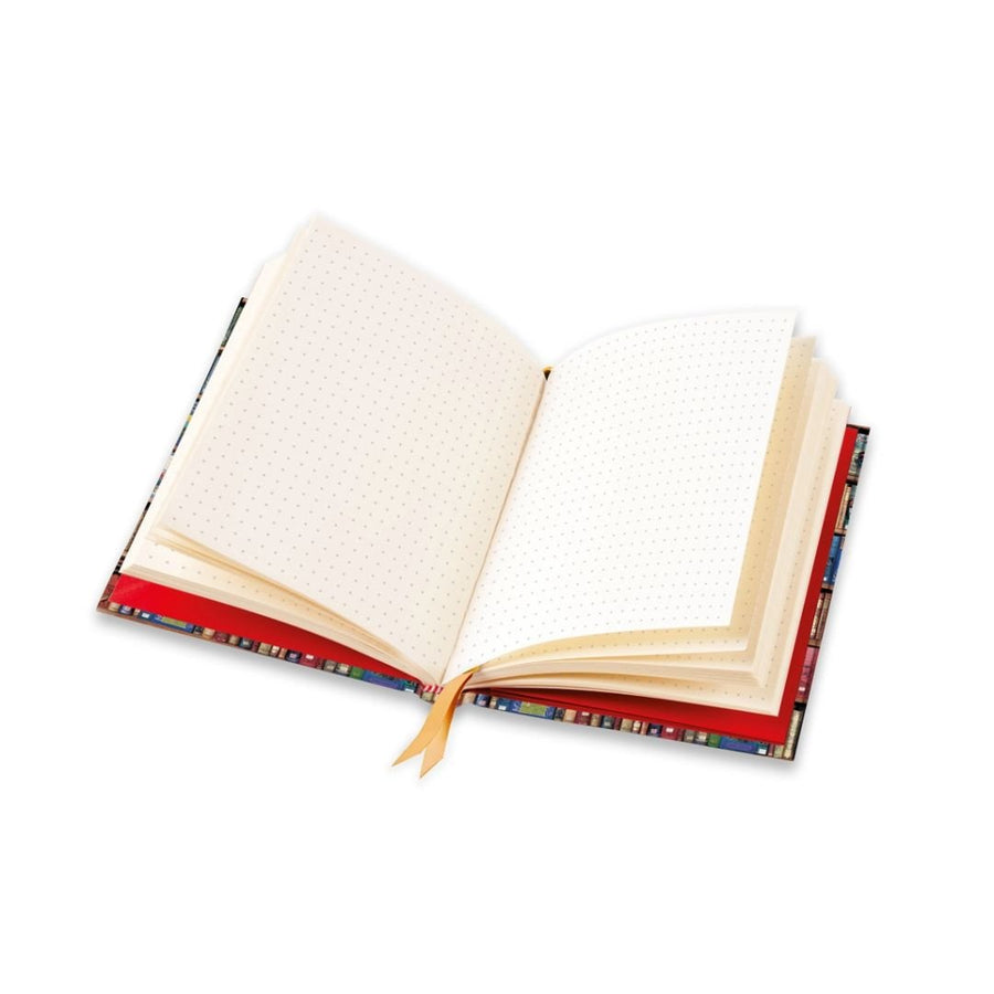 A5 Dot Grid Notebook High Jinks Bookshelves Foiled Journal - Flame Tree