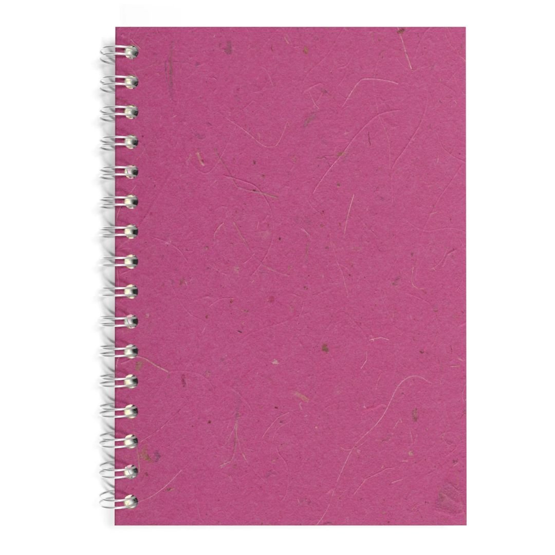 A5 Portrait Sketchbook 300gsm Watercolour Paper - Berry - Pink Pig