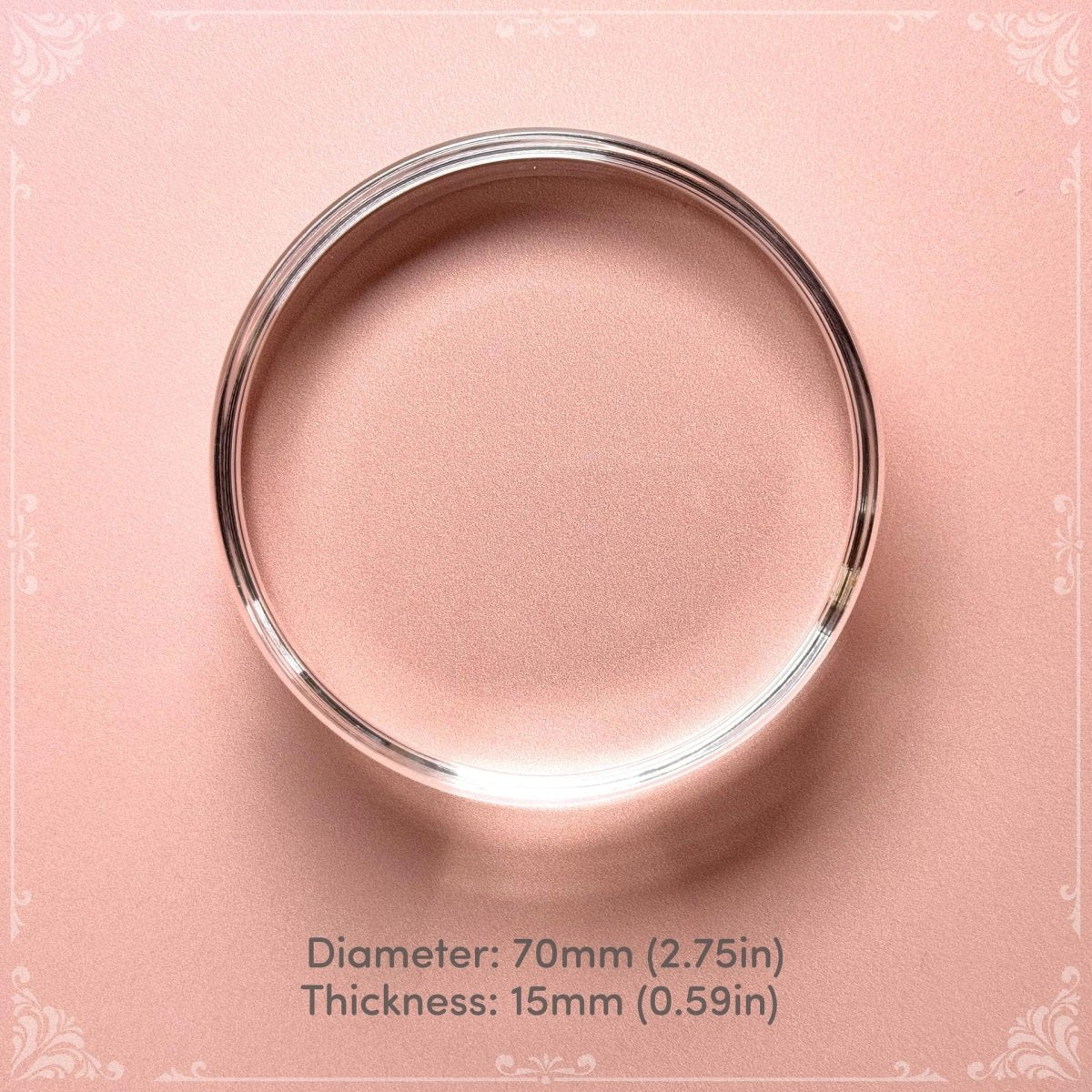 Acrylic Stamp Block Round - Felicity's Attic