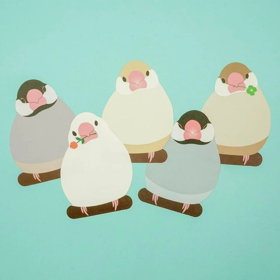 Animal Memo Pad - Java Sparrow - Greeting Life