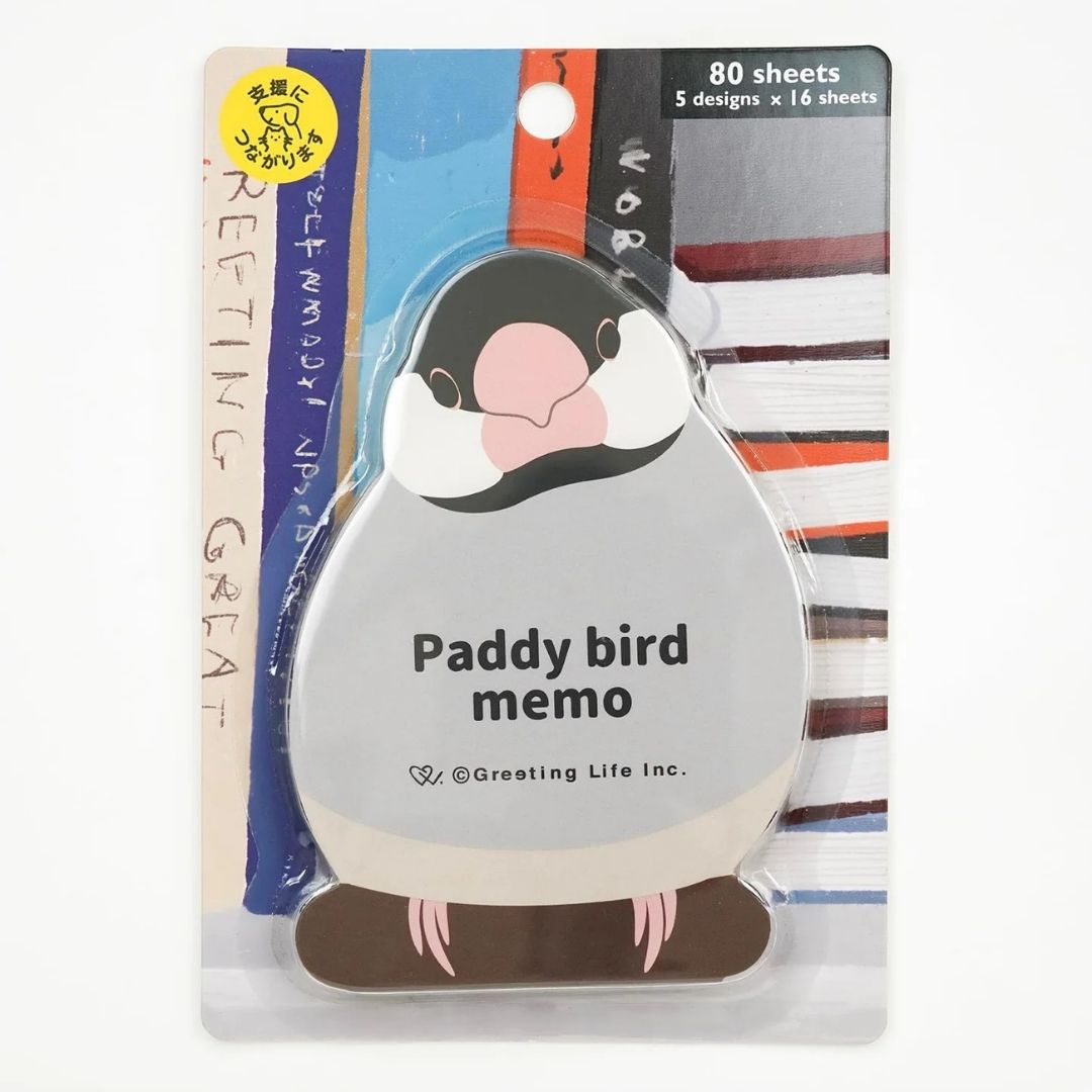 Animal Memo Pad - Java Sparrow - Greeting Life