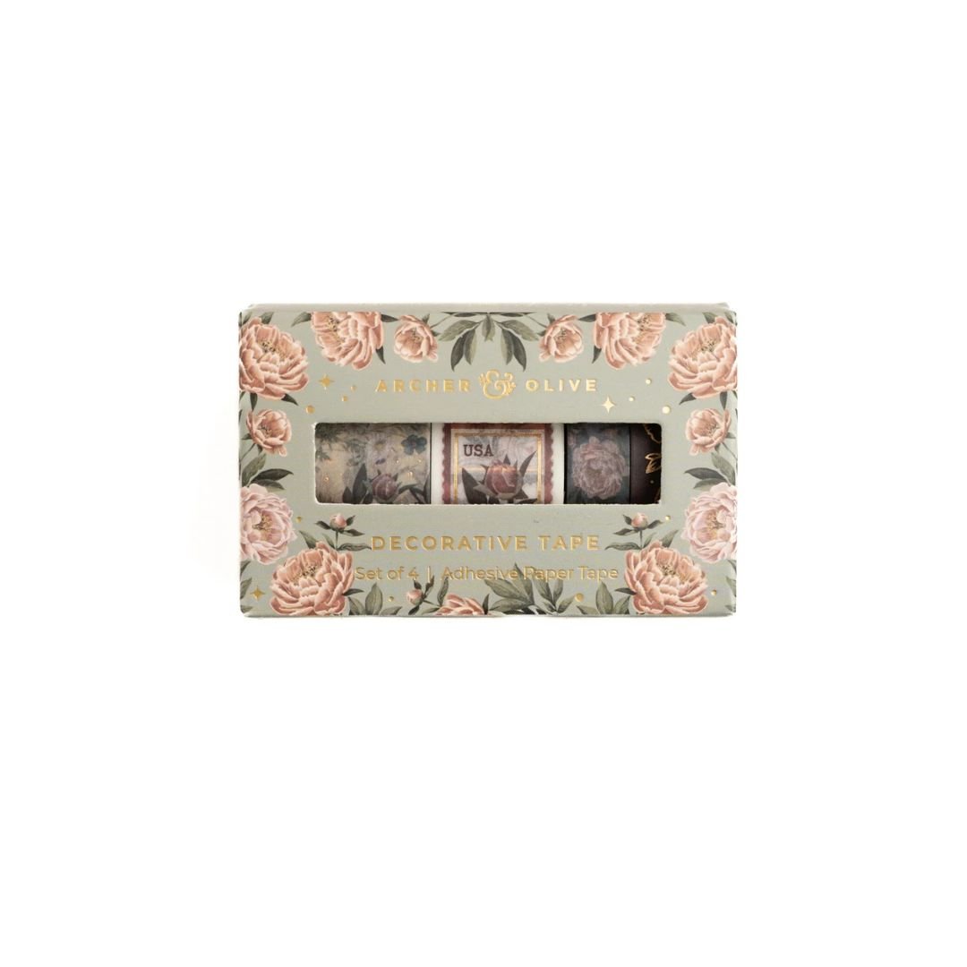 Antique Floral Washi Tape Set - Archer & Olive-Washi Tape-Archer & Olive-