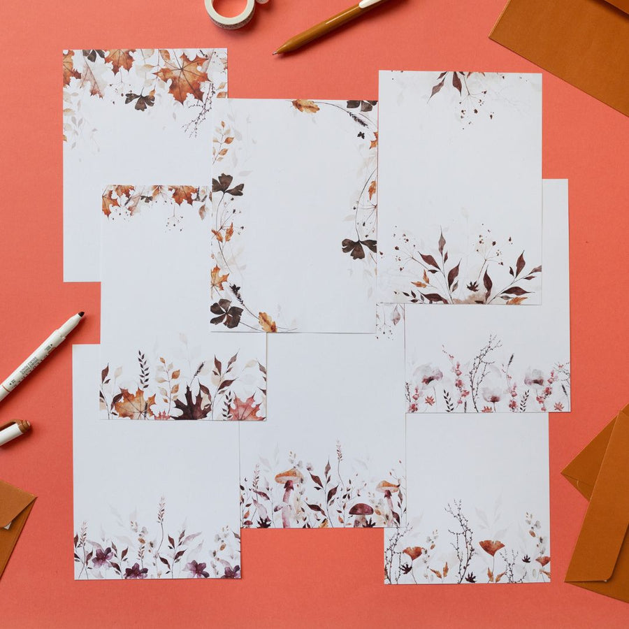Autumn Leaves Stationery Rowan Berry Box - Under the Rowan Trees