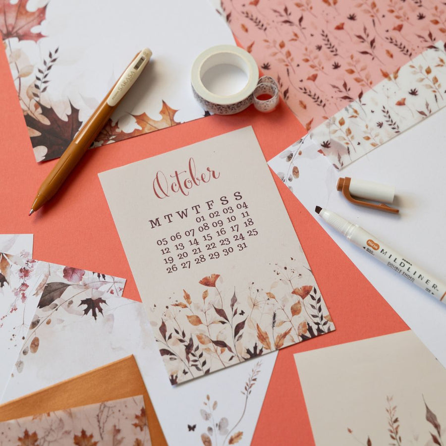 Autumn Leaves Stationery Rowan Berry Box - Under the Rowan Trees