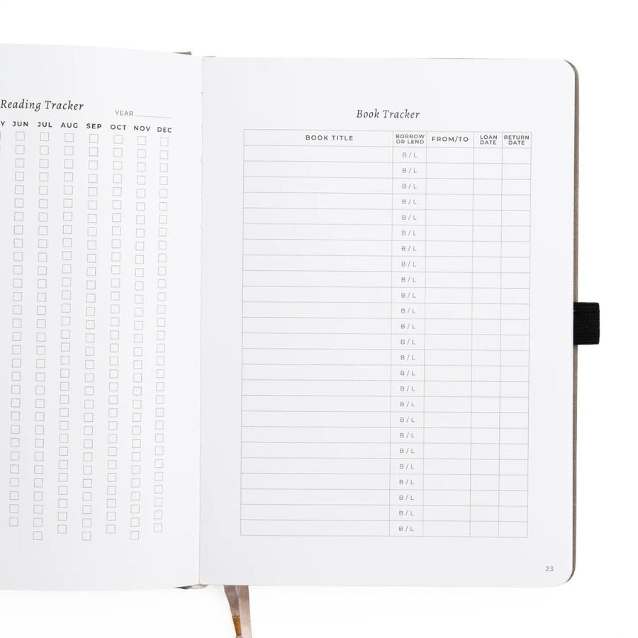 B5 Reading Journal Vintage Library in Lilac Archer & Olive - Archer & Olive
