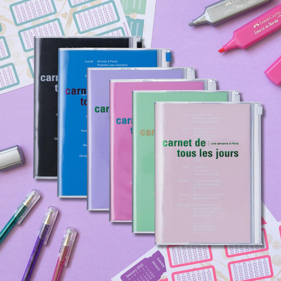 B6 Notebook Tous le Jours-Notebooks-Mark's Inc.-Ocean Blue