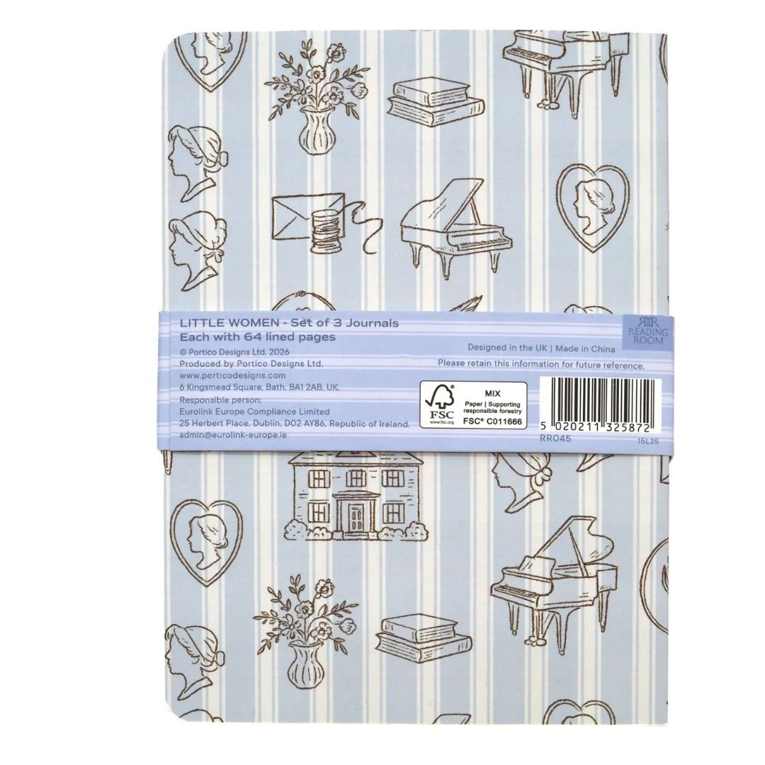 B6 Notebooks Little Women Set of 3 - Portico Designs