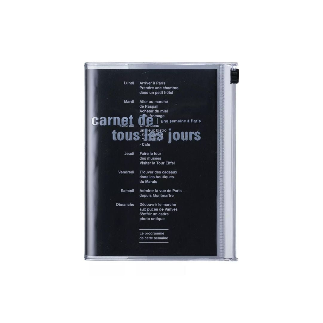 A6 Days Notebook - Tous Les Jours-Notebooks-Mark's Inc.-Black