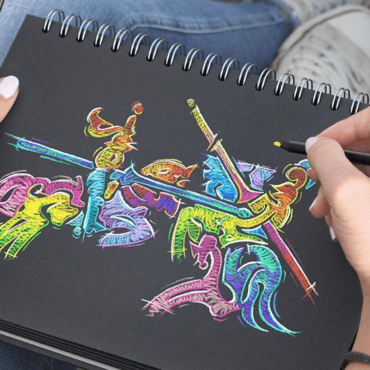 Black Edition 12 Colour Pencils Faber-Castell-Coloured Pencils-Faber-Castell-