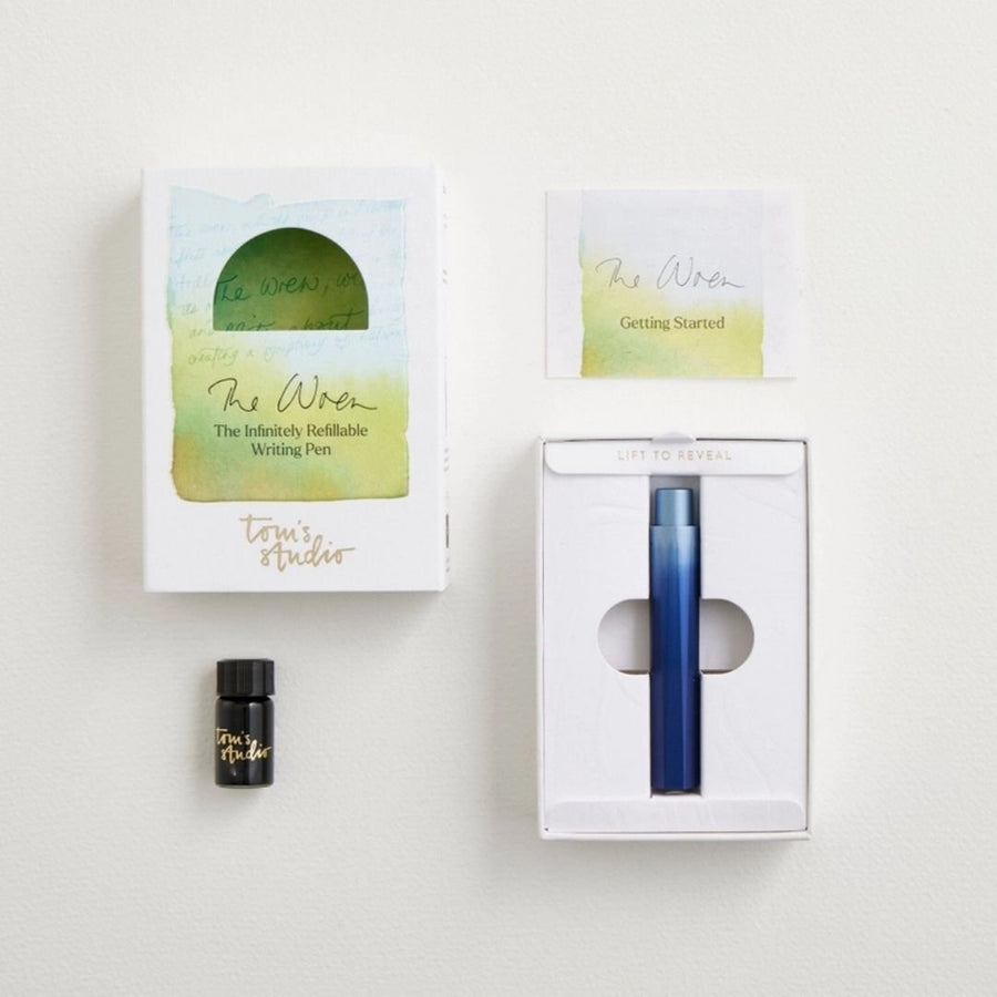 Blueberry Wren - Refillable Writing Pen - Tom's Studio
